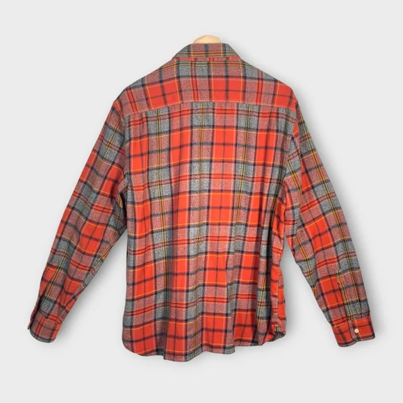 LUCKY BRAND Button Up Shirt Mens 2XL Classic Fit Light Flannel Casual EUC - Picture 2 of 7